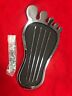 0058220 Spc Old School Big Foot Gas Pedal Cover Chrome Black