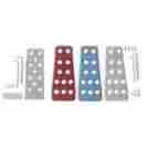 03780an Sparco Tapered Dead Pedal Silver Fits Universal 0 Non Application S