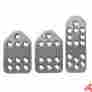 037879bt01 Sparco Piuma Pedal Set Manual Short Accel Silver
