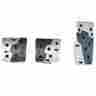05-0101c Dragoni Universal Racing 3pc Pedals Pad Manual Transmission Silver Carbon Fiber Style