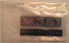 053-145 Saleen Mustang Supercharged Plastic Nameplate Parts And Rare