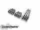 68048939aa 09-16 4861727aa Challenger With Speed Manual Transmission Mopar Dodge 6 Stainless Steel Brake Clutch Gas Pedal Pad