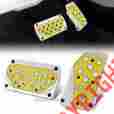 1-ps-nok-yl-at Dtm Nokya Automatic Transmission Yellow Accelerator Brake Pedal Add On 2 Piece Set