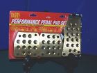 19409 Racers Choice Pedal Pad Set Gas Brake Clutch