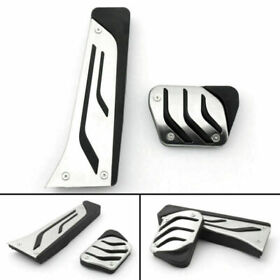 2pcs Tone Car Accelerator Brake Foot Footrest Pedals Pad Set For Bmw M X5 X3