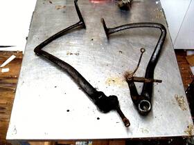 A-2455 31 Incorporated 1928 Model A Ford Clutch And Brake Pedals Original Pair Oem Vtg