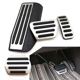 3pcs Car Foot Gas Brake Pedals Cover Kit For Range Rover Sport Discovery 5 Us