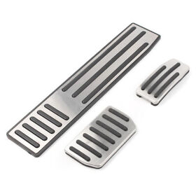 3pcs For Tesla Model S&x Non-slip Aluminum Accelerator Brake Foot Rest Pedal Pad