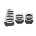 4894660912881 Unbranded Three Piece Car Accessories Pedal Pad Silver