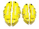 Bcc008 4pc Universal Brake Plastic Disc Covers Abs Caliper Yellow 3d