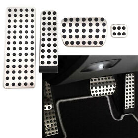4x Gas Brake Rest Pedal Pad Cover Kits For Mercedes-benz S E Sl Slk W124 Cl Clk