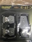 1178 761 Unbranded Pcs Black Aluminum Manual Car Throttle Brake Clutch Pedal