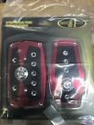 1181 761 Unbranded Pcs Red Aluminum Manual Car Throttle Brake Clutch Pedal