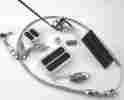 8210k-36 The Speed Shop Aluminum Gas Throttle Pedal Kit W 36 Stainless Cable Brake Pad Dimmer