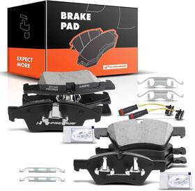 Apbpd-156 A-premium Front And Rear Ceramic Disc Brake Pads Set Compatible With Select