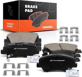 Apbpd-184 A-premium Front And Rear Ceramic Disc Brake Pads Set Compatible With Select