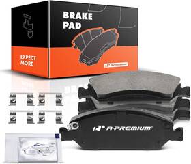 Apbpd-242 A-premium Front Ceramic Disc Brake Pads Set Compatible With Select Chevy