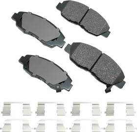 Akebono 821726005250 Ultra-premium Ceramic Front Disc Brake Pads Grey