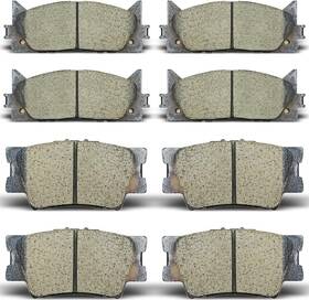 Dbp-013 Aladiche Front And Rear Brake Pads Compatible With 2007-2017 Toyota Camry 2008-2018