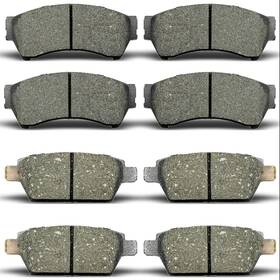 Dbp-033 Aladiche Front Rear Ceramic Brake Pad Set Compatible With 2006-2012 Ford