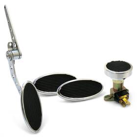 334066 American Shifter Company Chromed Firewall Mount Gas Pedal 2 Sm Oval Brake/clutch Pedals And Dimmer Pad 334066 American Shifter Company Chromed Firewall Mount Gas Pedal 2 Sm Oval Brake/clutch Pedals And Dimmer Pad