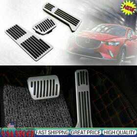 C145-a085-silver Amotopart Foot Rest Pedal Pads Fuel Brake Accessories For Mazda 3 6 Cx-3 Cx-5 A1