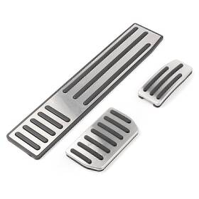 Astore 550720658789 3pcs For Tesla Model S&x Non-slip Alu Accelerator Brake Foot Rest Pedal Pad Us