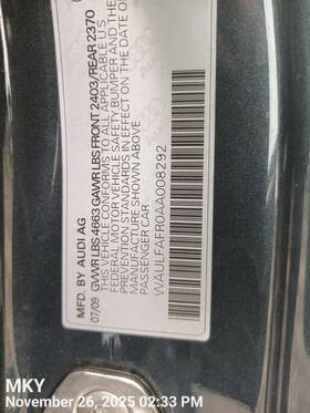 Audi 546.au1g09 Pedal Brake/clutch Oem 2009 A5 8k1 723 523 A