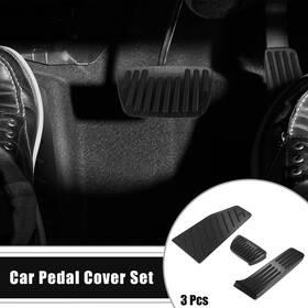 Automall Tech 703820540816 Gas Brake Footrest Pedal Pad For Toyota Rav4 19-23 Aluminum Alloy Rubber Black