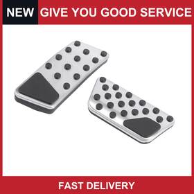 Automall Tech 703820816904 Pack Of 1 For Jeep Wrangler 07-17 Car Accelerator Gas Brake Pedal Pad Cover Kit