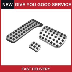 Automall Tech 726215610918 Pack Of 3 For Benz W203 W204 W211 Accelerator Brake Foot Footrest Pedals Pad Set