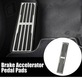 Automall Tech 746453878895 1 Pcs Car Rest Pedal Covers Anti-slip Aluminum Alloy For Jaguar Xe 2016-2020