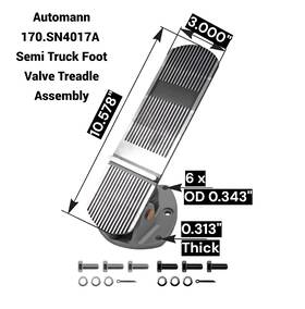 170.sn4017a Automann Semi Truck Foot Valve Treadle Assembly Fits Bendix/haldex Sn4017a