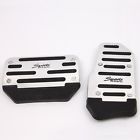Automatic Aluminum -slip 2x Cover Silver Kit Universal Sports Pedals Pads Car