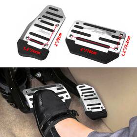 Sctb-s2-dc Auxito Silver Car Universal Accessories Non Parts Automatic Slip Pedal Brake Foot Pad