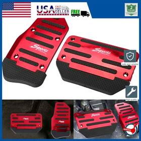 Ww20038-exe Auxito Non-slip Gas Brake Foot Accessories Pad Pedal Cover Parts Red Hight Quality Us