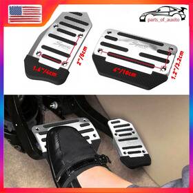 Ww20038-s Auxito 3pcs Non-slip Automatic Gas Brake Foot Pedal Pad Cover Car Accessories Silver