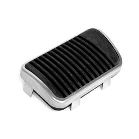 Fm-eb003ak Bdi Brake Pedal Pad With Stainless Steel Trim 1965 1966 1967 1968 Ford Mustang Models
