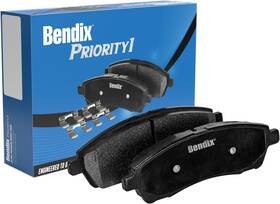 Priority1 Bendix Cfm1046 Semi-metallic Rear Brake Pads For Ford E-150
