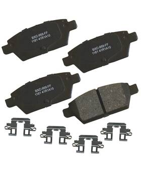 Sbc1161 Bendix Premium Ceramic Rear Brake Pads For Ford Fusion Metallic