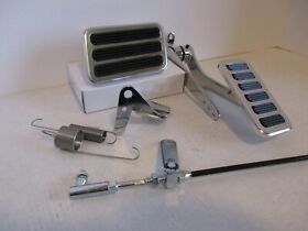 8600-8500-7207-6055 Billet Aluminum Gas Brake Pedal Black Throttle Cable Bracket#8600p/7207/55/8500p