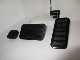 8600bk-8500bk-8514bk Black Aluminum Gas Brake Pedal Dimmer Pad Set Universal #8600bk 8500bk 8514bk