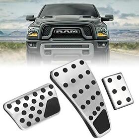 Bordan For Dodge Ram Accelerator Gas Pedal Brake Cover Aluminum Alloy