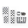 C145-a034 Areyourshop Aluminum Aotomatic At Pedal Pad Brake Gas Footrest For