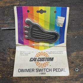 C1552 Cal Custom Vintage Hang Ten Toes Foot Pedal Dimmer Switch #3033 Nos