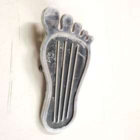 303-4039 California Custom Vtg Cal-custom Alumin Bare Foot Surf Car Truck Throttle Gas Pedal Hot Rod 60-70s