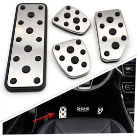Car Foot Brake Pedals Cover Kit For Subaru Forester 19-21 Xv 18-20 Impreza 16-20