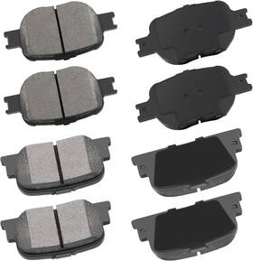 807459 Cciyu D817 D835 Ceramic Front Rear Brake Pad Set Fit For 2005-2010 Scion