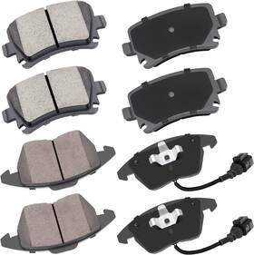 807555-5210-1617420753 Cciyu D1107 And D1108 Front Rear Ceramic Brake Pads Kits 8pcs Fit For Audi