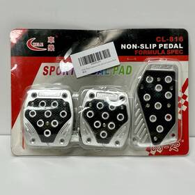 Cl-816 Chele 3 Pc Set Brake Gas Clutch Sport Pedal Covers. V8-r. Brand New